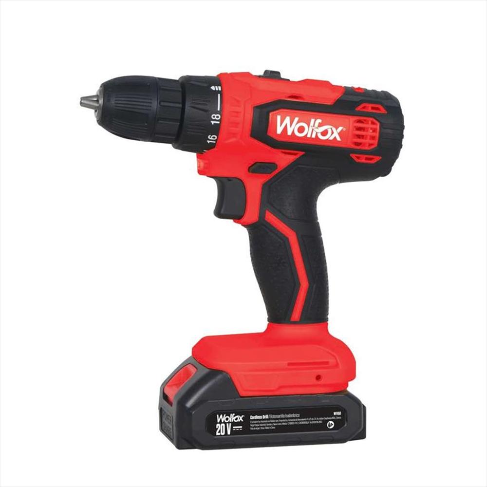 Taladro Inalámbrico 3/8'' 20V Wolfox Batería Y Cargador img #1