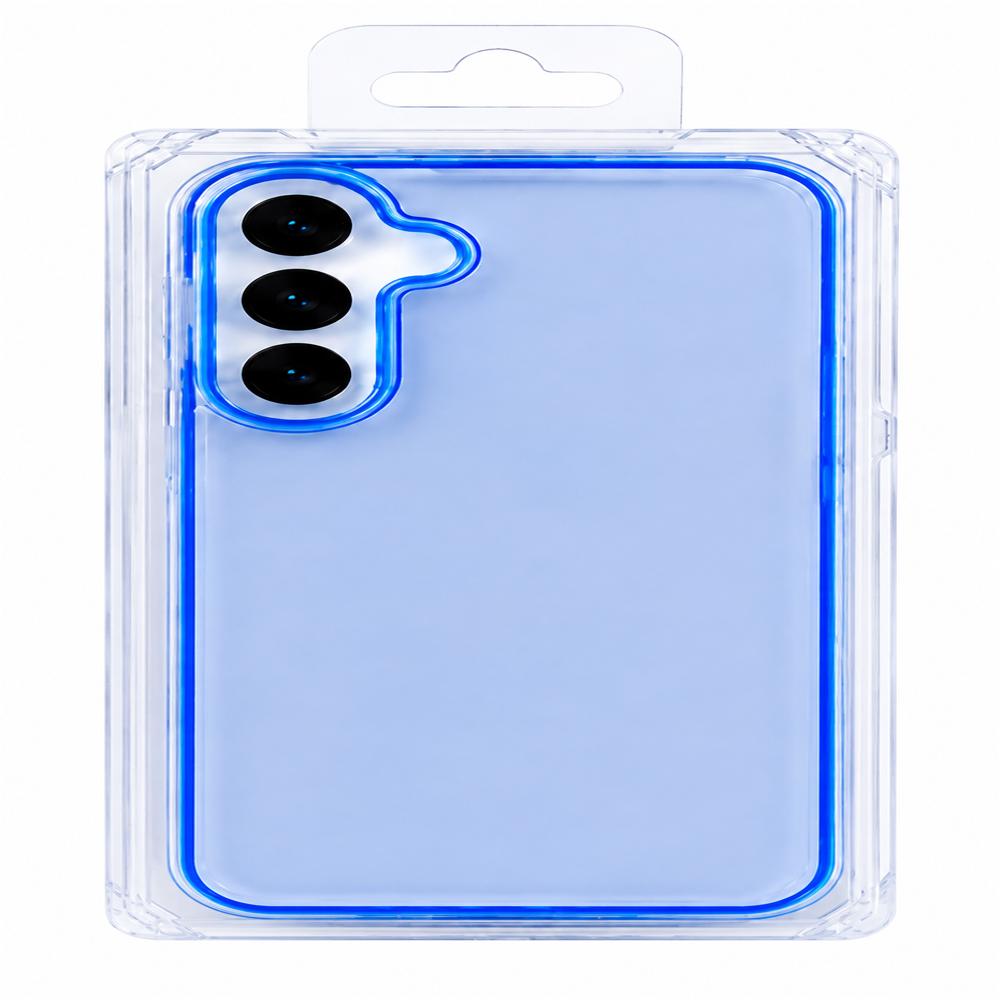 Estuche Translúcido Premium Antigolpes Para Samsung S25 Fe Azul Pastel img #1