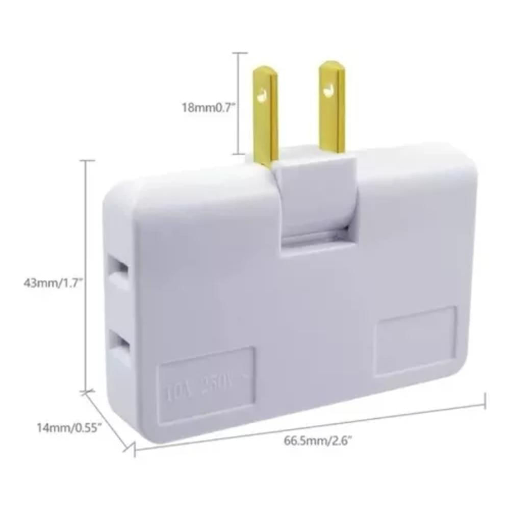 Adaptador Convertidor Universal De Enchufe Compacto Para Toma Corriente img #2