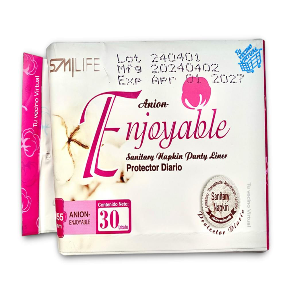 Protectores Diarios 30 Unid Hgw