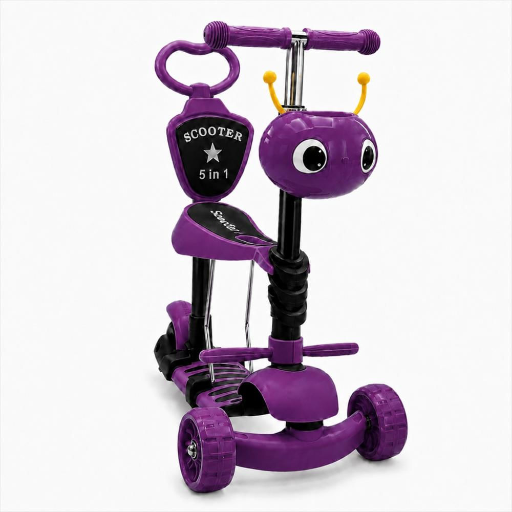 Scooter Monopatín 5 En 1 Color Violeta Oscuro img #1