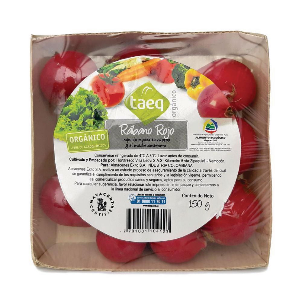 RABANO ROJO ORGAN TAEQ 150  gr