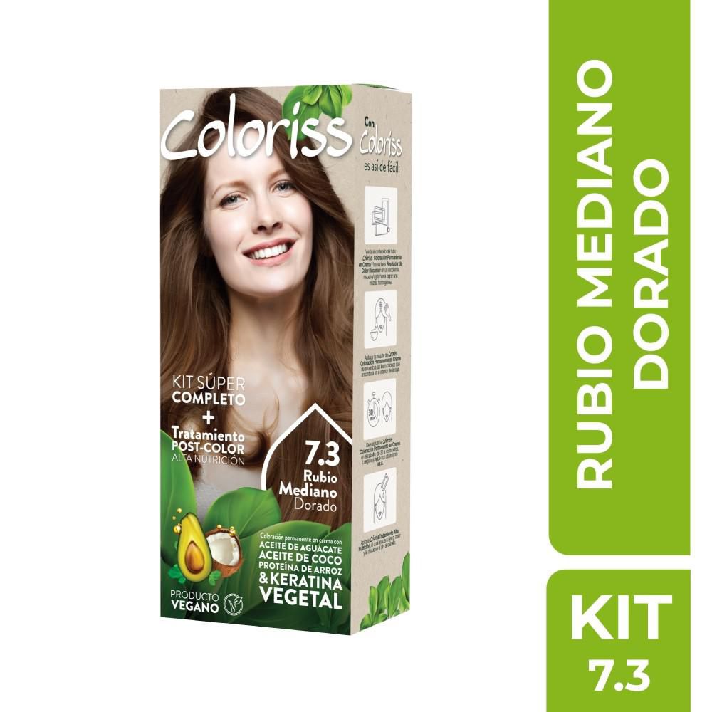 Tinte para cabello COLORISS completo rubio mediano dorado (1  und)