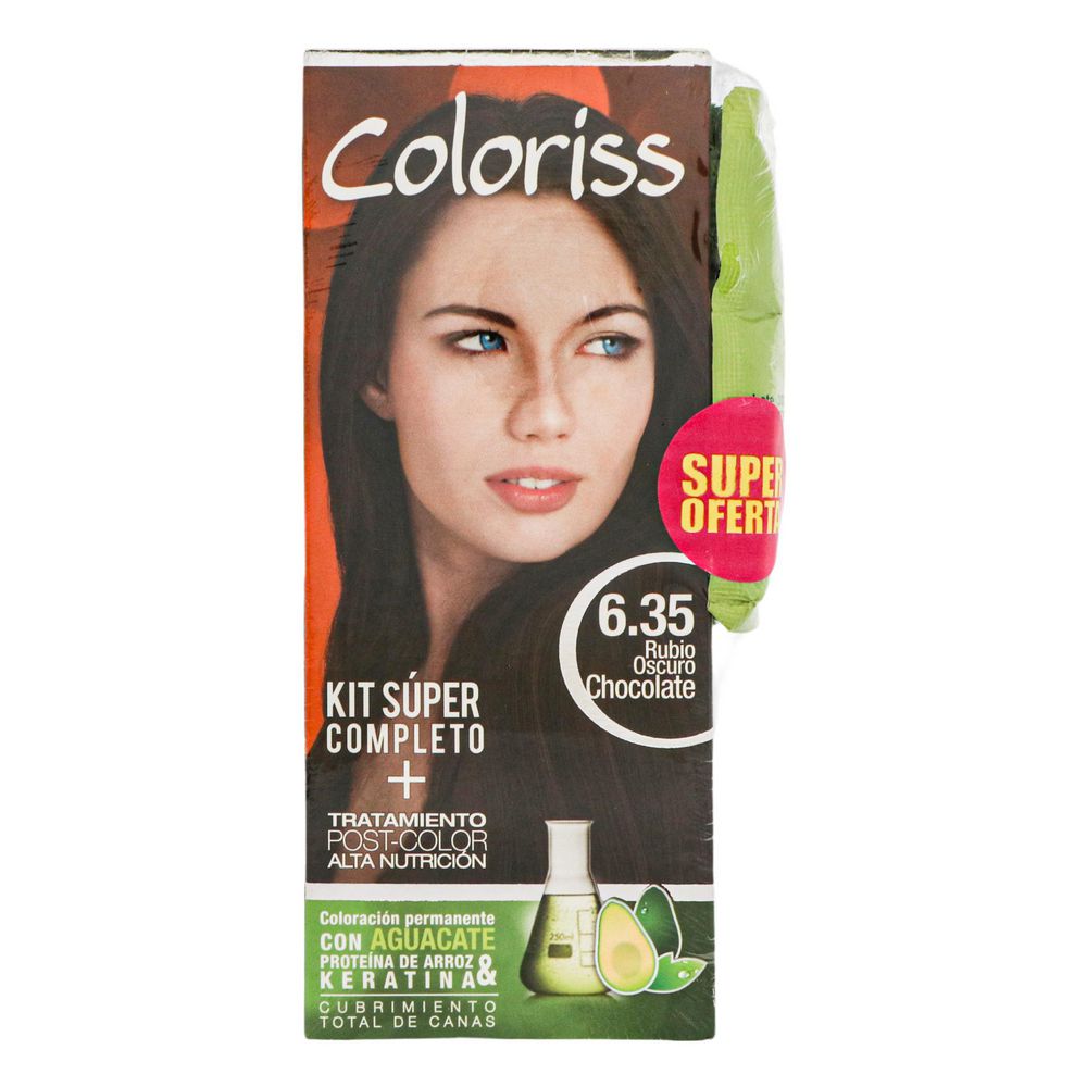 Tinte para cabello COLORISS permanente rubio oscuro (1  und)
