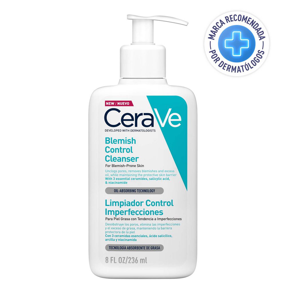 Limpiador facial CERAVE control imperfecciones (236  ml)