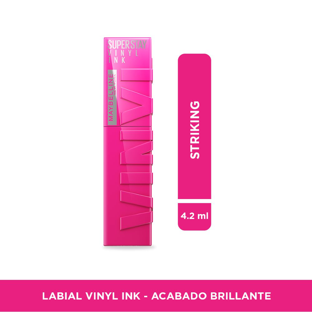 Labial MAYBELLINE super stay vinyl ink stricking 150 (4.2  ml)