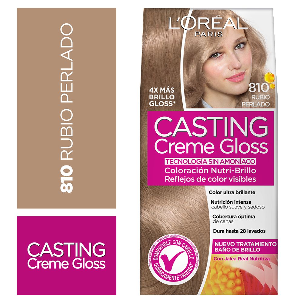 Tinte para cabello CASTING CREME sin amoníaco rubio aperlado (1  und) img #1