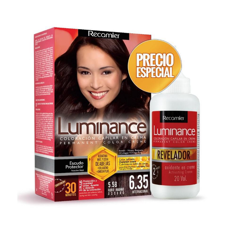 Tinte para cabello LUMINANCE rubio habano oscuro revelador (1  und) img #1