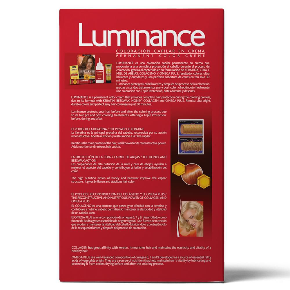 Tinte para cabello LUMINANCE rubio habano oscuro revelador (1  und) img #2