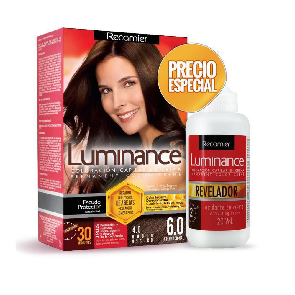 Tinte para cabello LUMINANCE rubio oscuro revelador (1  und) img #1