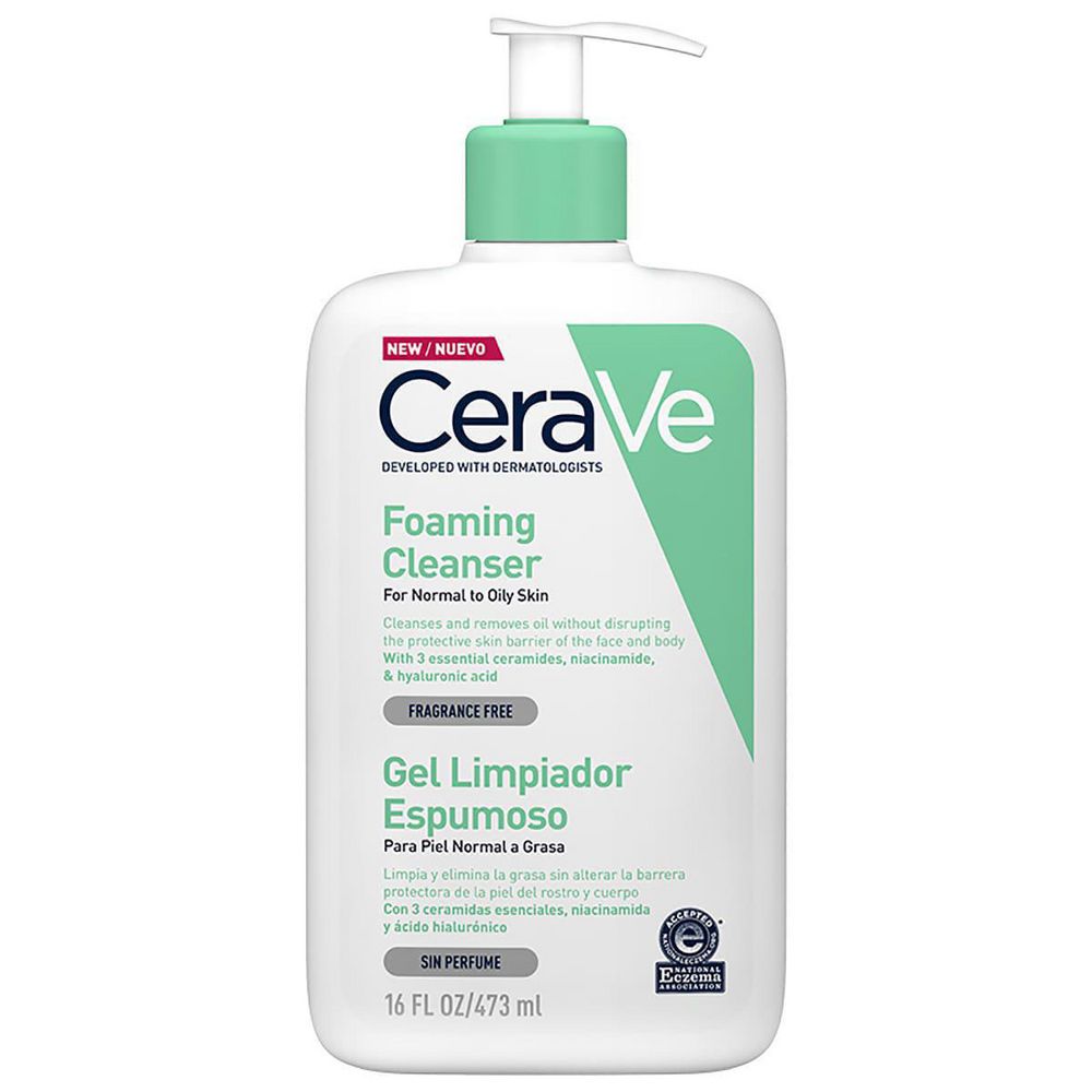 Gel limpiador CERAVE piel normal (473  ml)