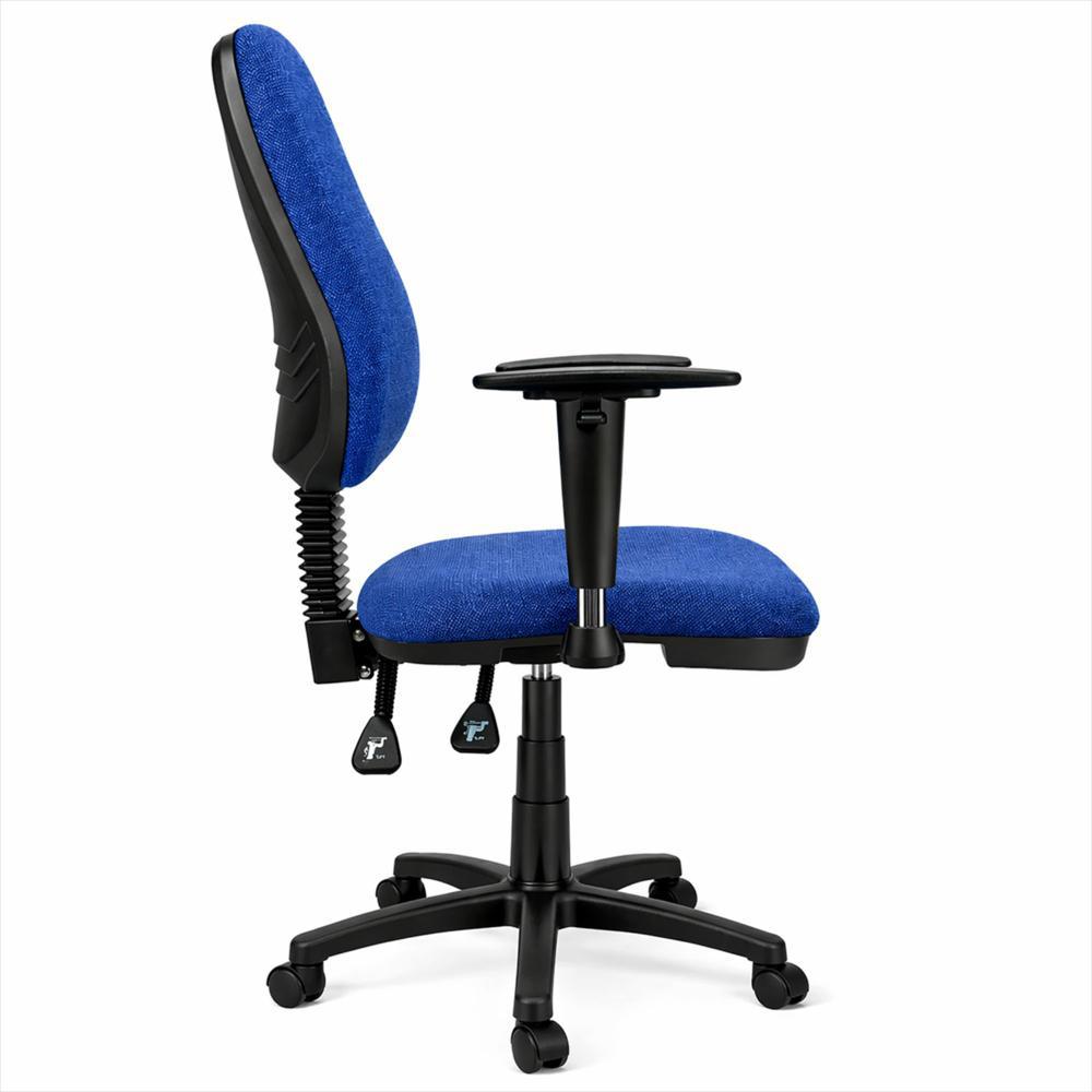 Silla De Oficina Ergonómica Azul Con Brazos De Altura Ajustable img #3