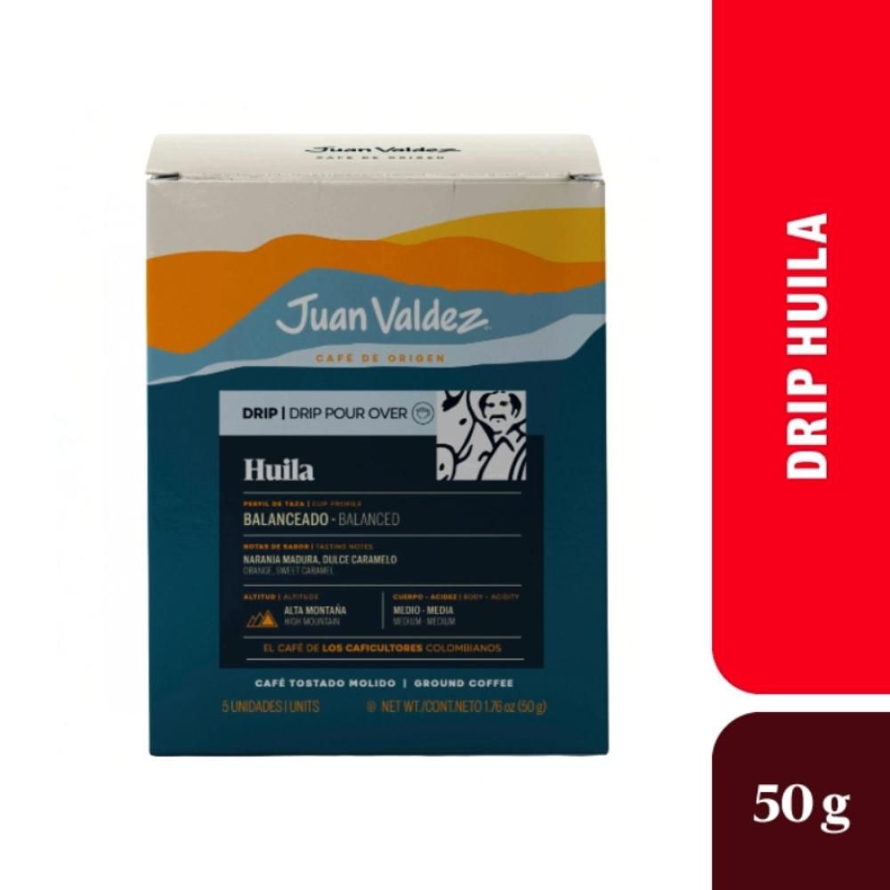 Drip de café JUAN VALDEZ origen huila (50  gr)