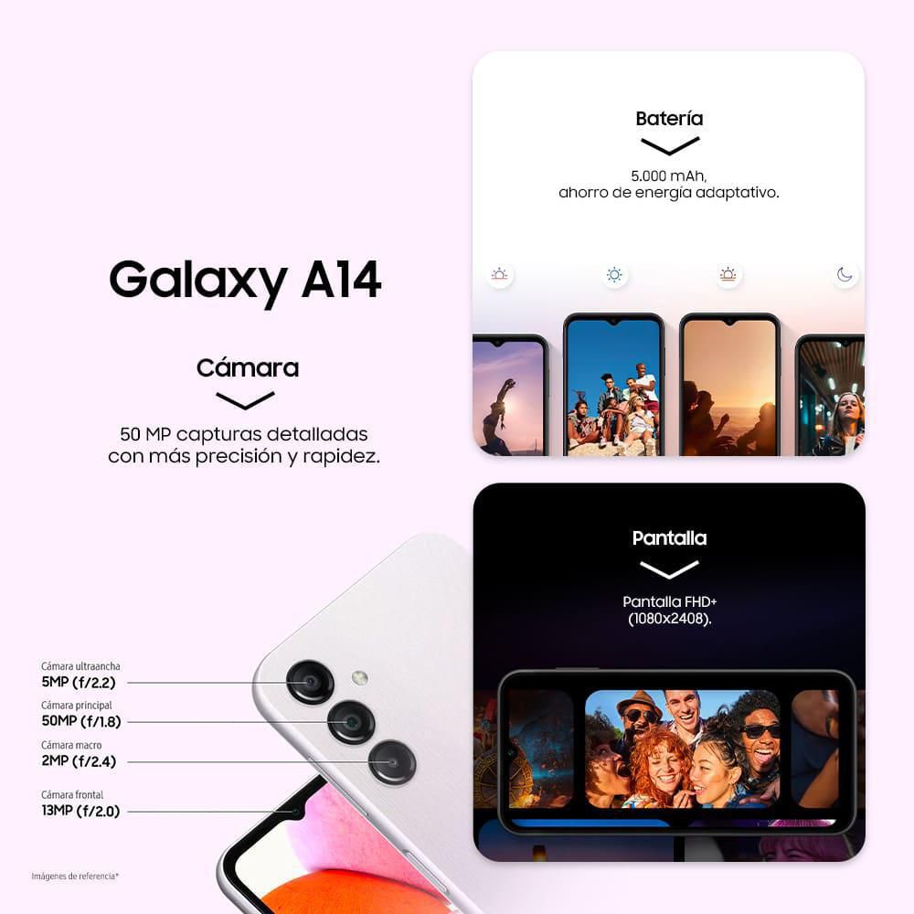 Celular SAMSUNG Galaxy A14 128 GB 4 GB RAM Plata img #2