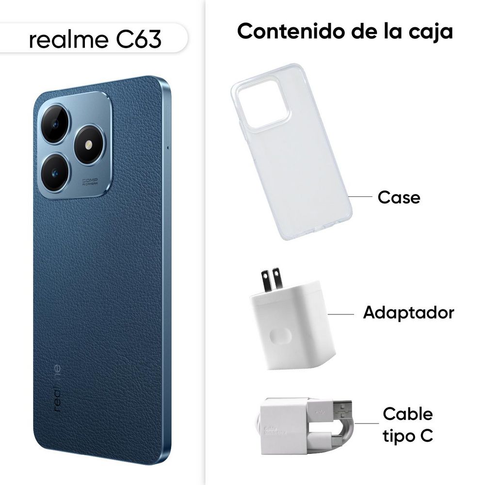 Celular REALME Realme C63 256 GB 6 GB RAM Azul img #6