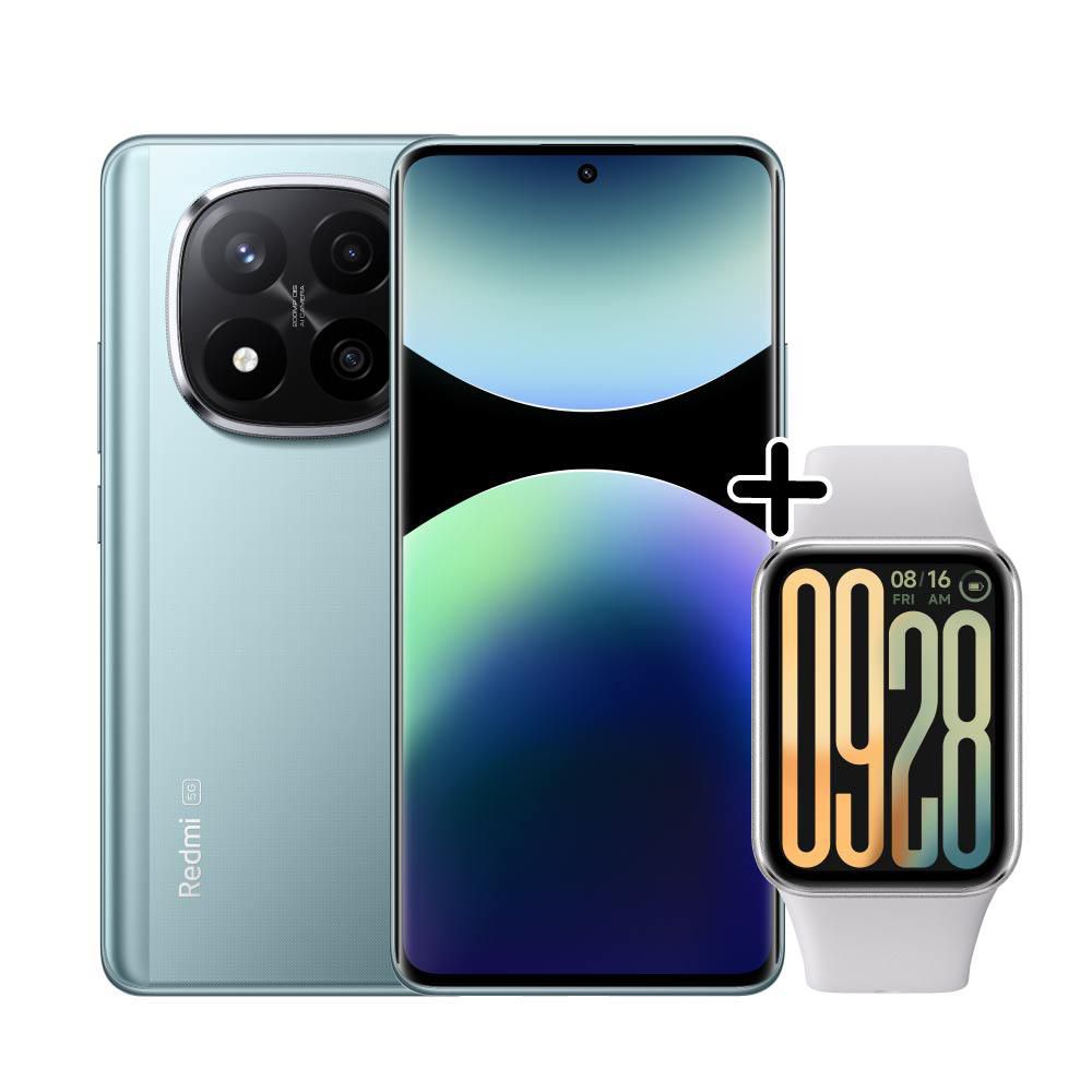 Celular XIAOMI Redmi Note 14 Pro+ 5G 256 GB 8 GB RAM Azul  + Smart Band 9 Pro Silver