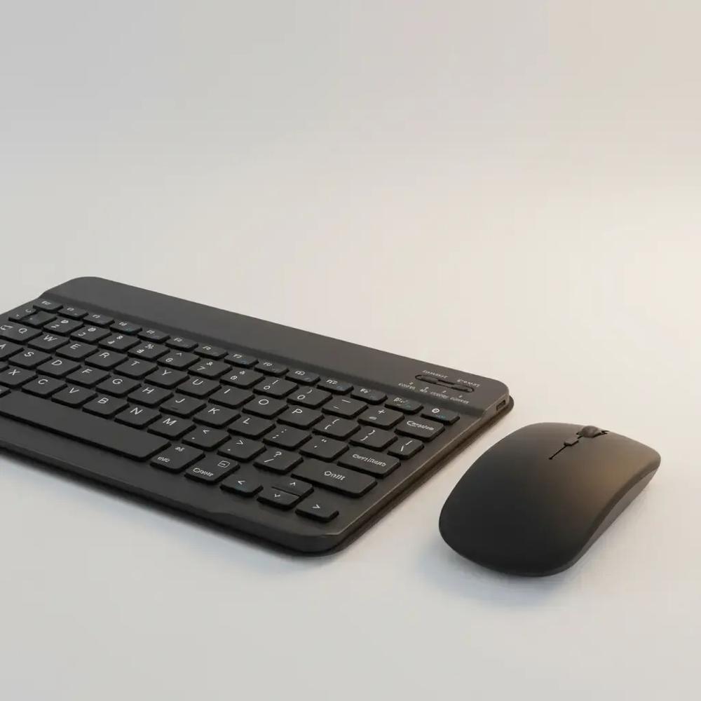 Estuche Teclado Para Tablet Lenovo Idea Tab 11 Negro +Mouse+Vidrio img #3