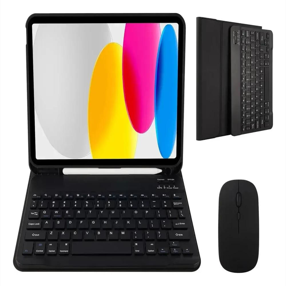 Estuche Teclado Para Ipad A16 2025 Negro+Mouse+Paperlike img #2