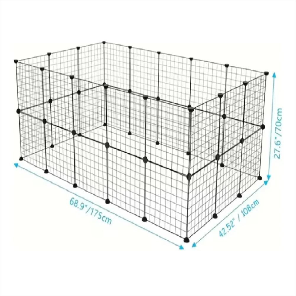 Corral Jaula Modular Para Mascotas Perros Conejos 32 Paneles img #2