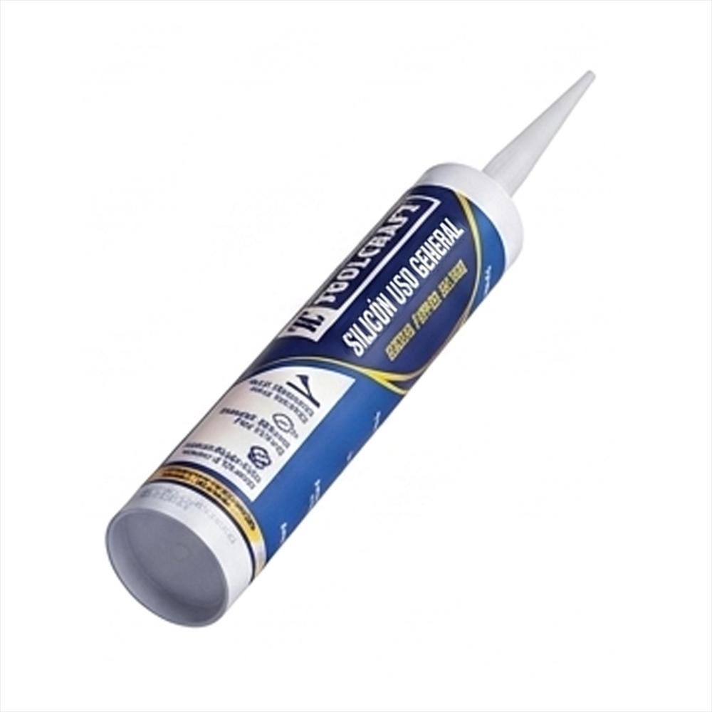 Silicona Transparente Multiusos 280Gr Toolcraft Sellante img #2