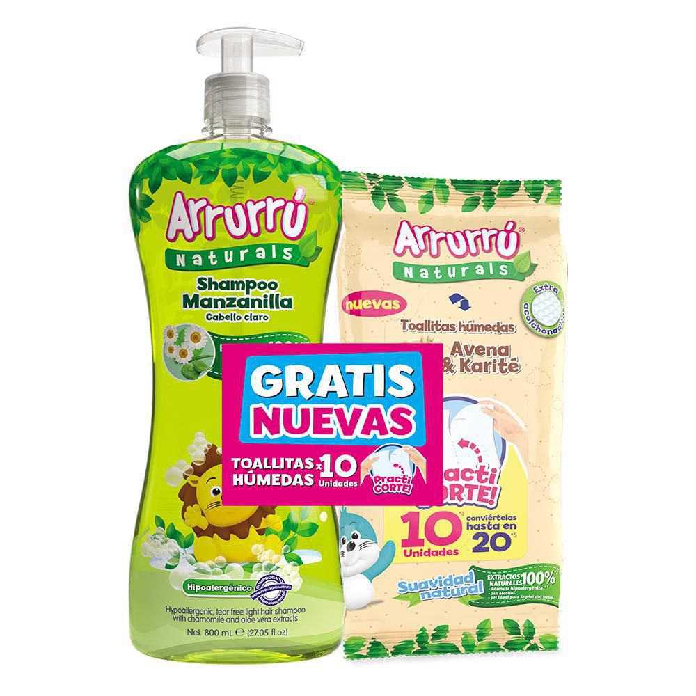 Shampoo ARRURRU manzanilla cabello claro (800  ml)