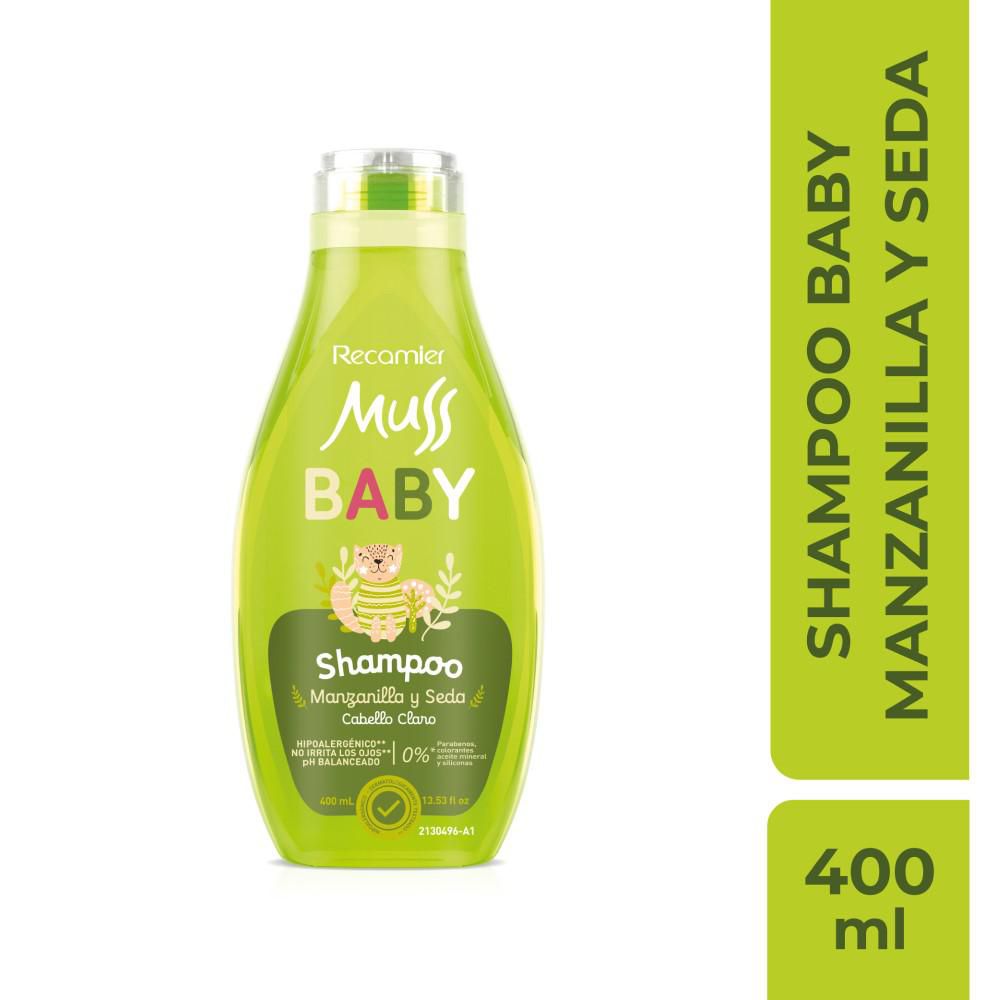 Shampoo MUSS baby manzanilla y seda (400  ml)