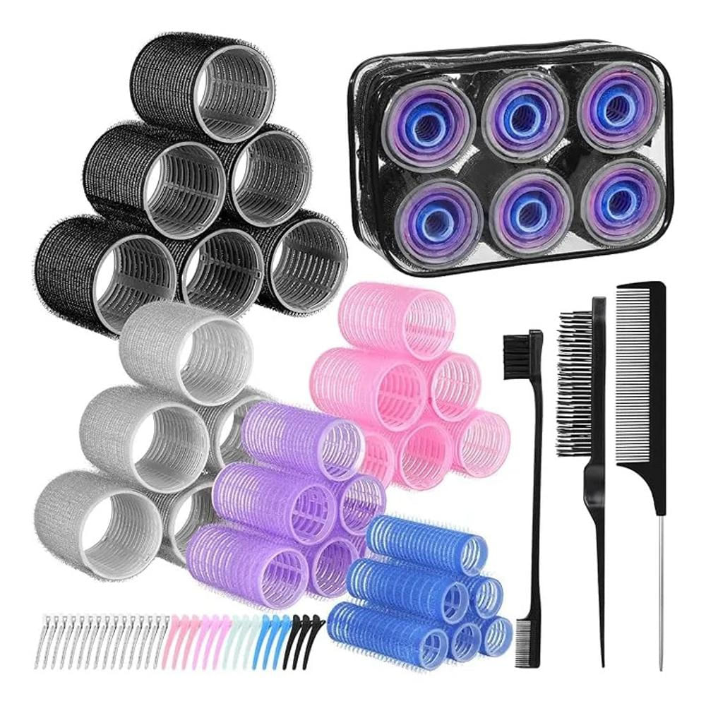 Set Rulos Para Cabello Sin Calor 64 Piezas Con Clips img #1