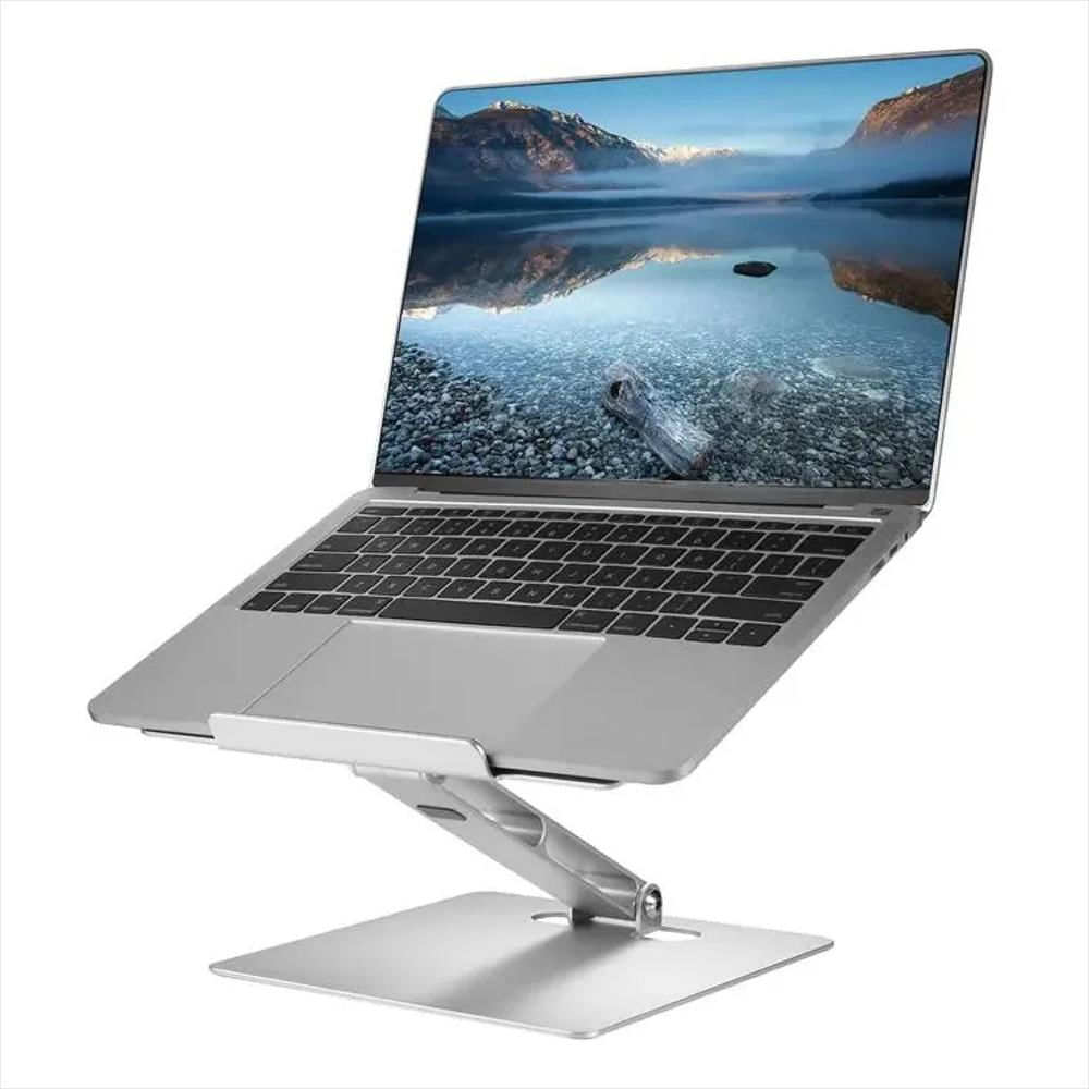 Soporte Base Aluminio Ajustable Para Computador Tablet 1 Brazo Plata img #1