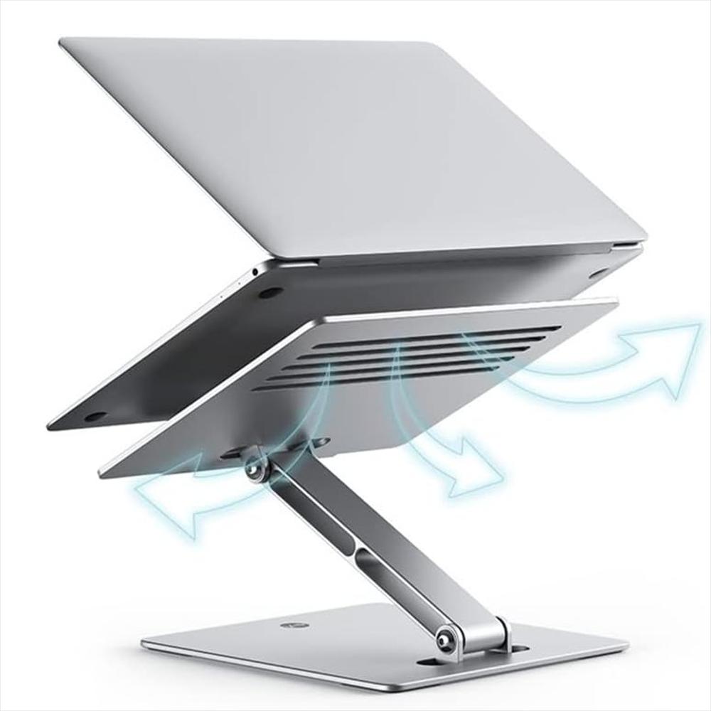 Soporte Base Aluminio Ajustable Para Computador Tablet 1 Brazo Plata img #3