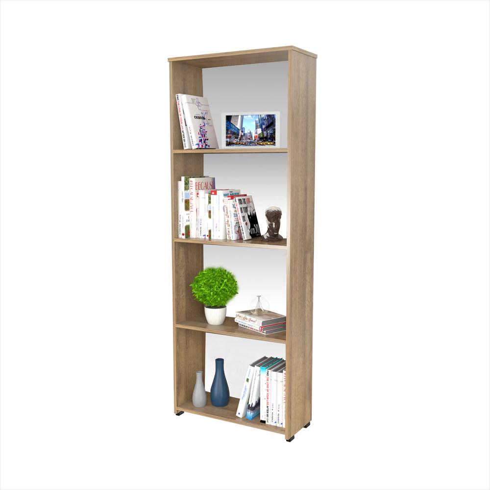 Biblioteca Amaretto 60X162cm Con Cuatro Compartimientos img #1