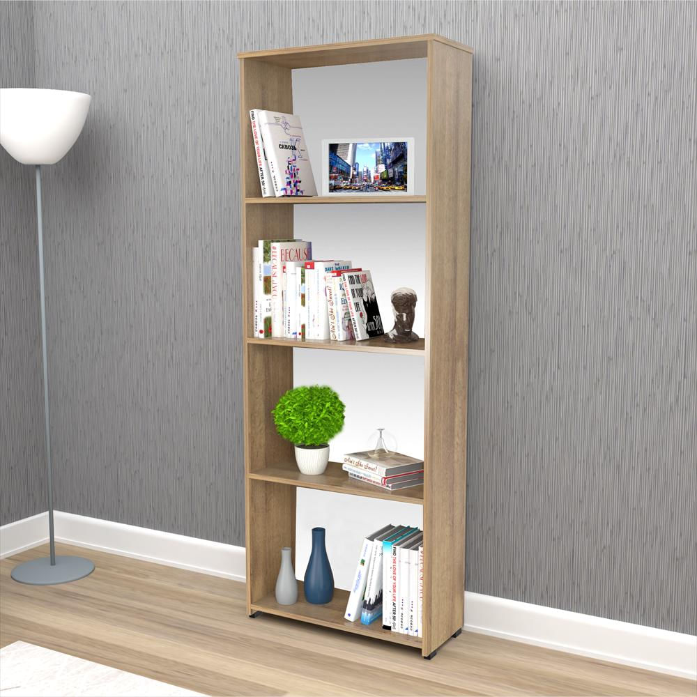 Biblioteca Amaretto 60X162cm Con Cuatro Compartimientos img #5