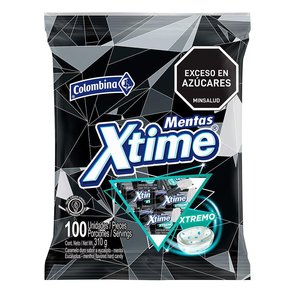 Caramelos XTIME sabor eucalipto y menta (310  gr) img #1
