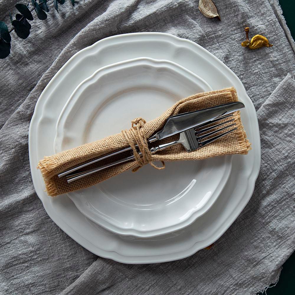 Plato Postre Relieve Blanco FINLANDEK 33C032S img #2
