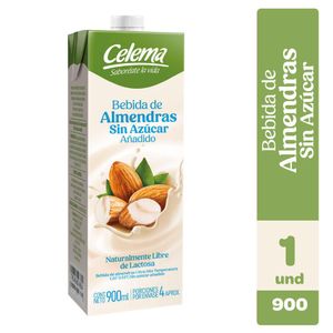 Bebida de almendras CELEMA sin azucar (900 ml)
