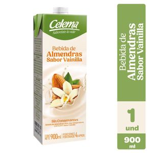 Bebida de almendras vainilla CELEMA sin conservantes (900 ml)
