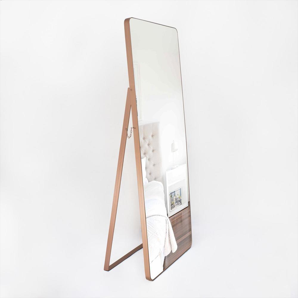 Espejo De Piso Tanger Cobre 70X170cm Rectangular Con Marco Metálico img #3