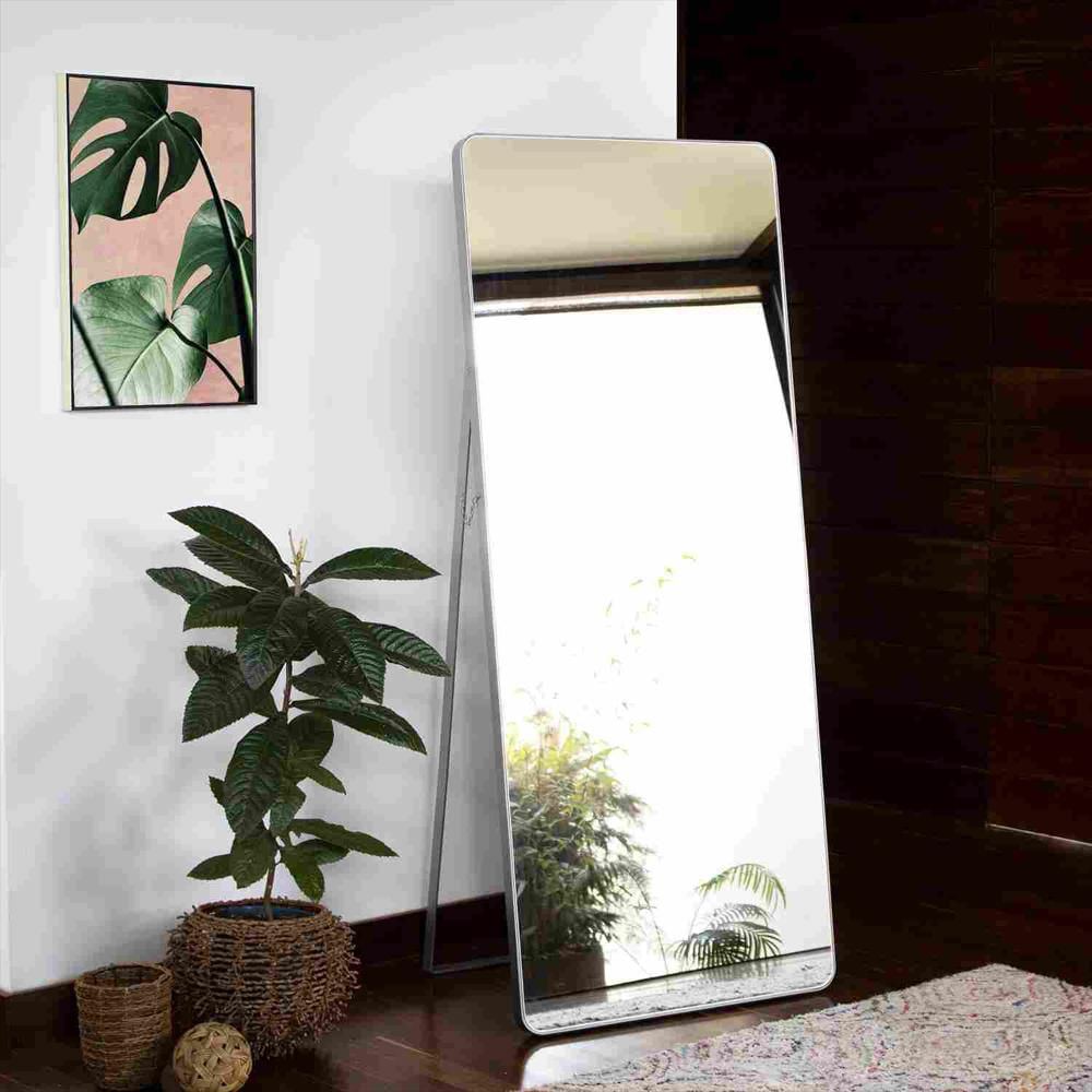 Espejo De Piso Tanger Plata 70X170cm Rectangular Con Marco Metálico img #2