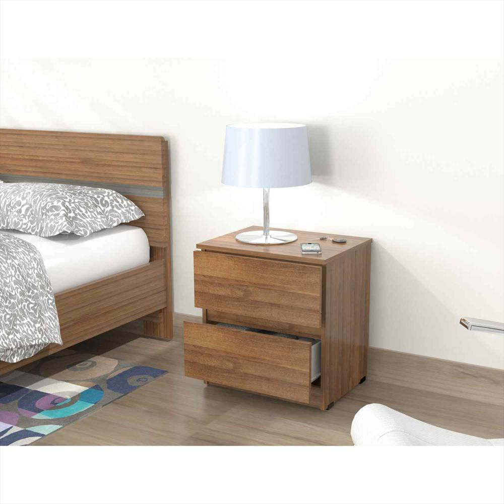 Mesa De Noche Mn2610 Amareto 48 Cm Con Cajones img #2