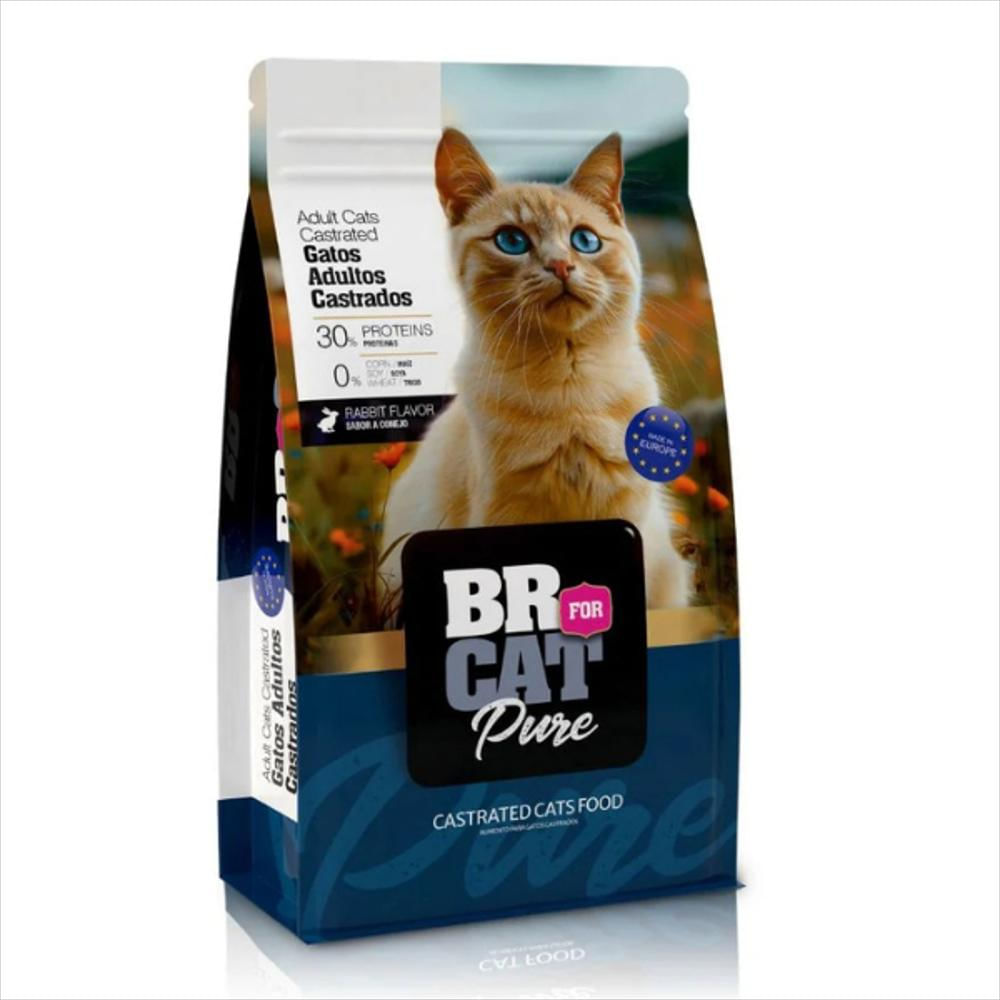Alimento Br For Cat Gatos Castrados Sabor Conejo 1Kg img #1