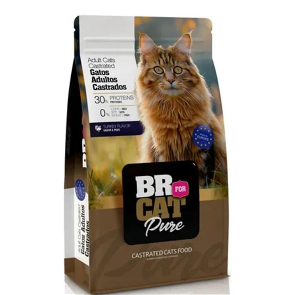 Br For Cat Gatos Castrados Sabor Pavo 1Kg img #1