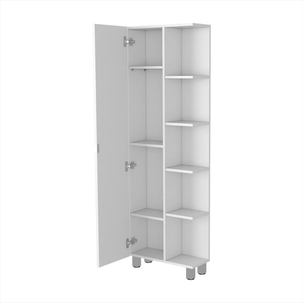 Mueble Esquinero Urano Blanco 51.2X158cm Con Siete Entrepaños img #2