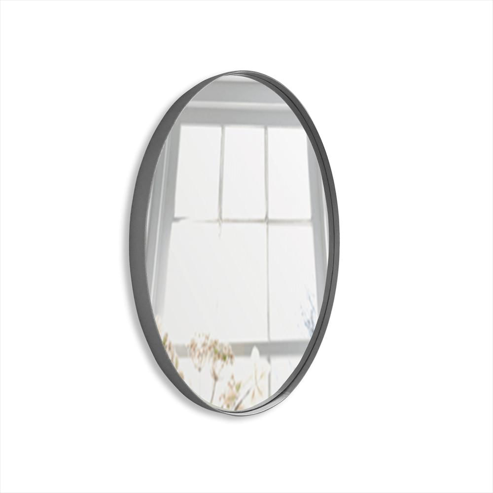 Espejo De Pared Osaka Plata 40X40cm Redondo Con Marco Metalico img #2