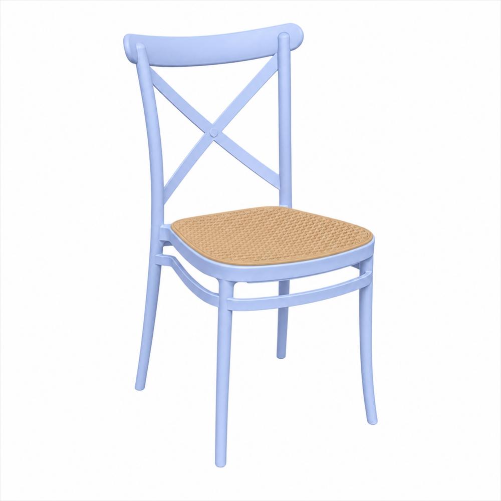 Set X2 Sillas Crossback Alis Color Blanco Tipo Mimbre img #3