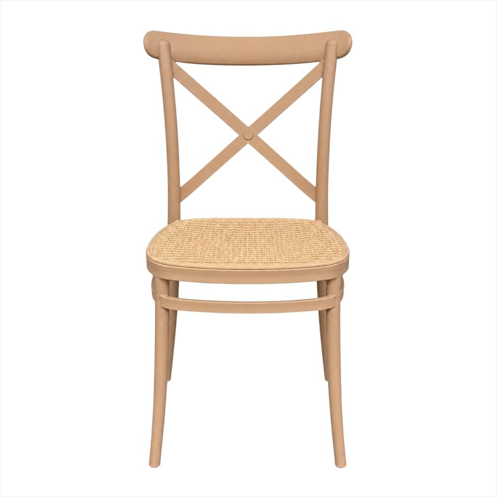 Silla Crossback Alis Color Beige Tipo Mimbre img #1