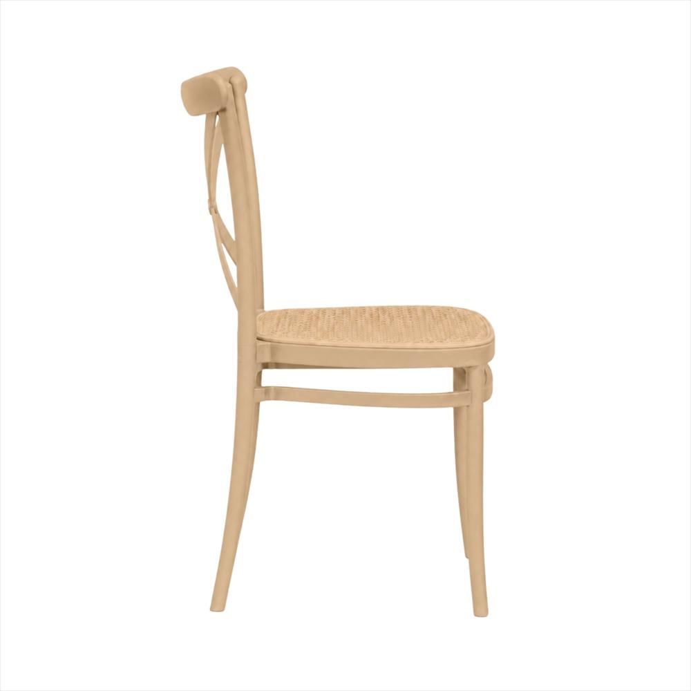 Silla Crossback Alis Color Beige Tipo Mimbre img #3