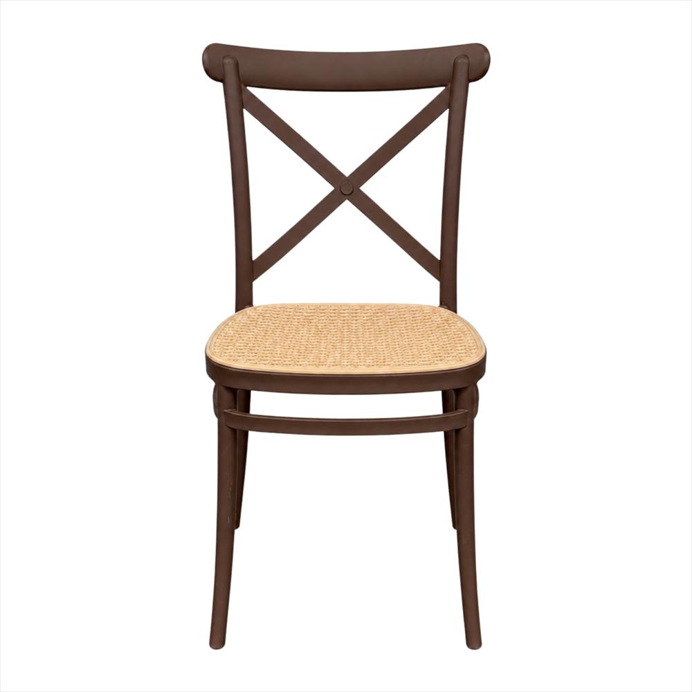 Silla Crossback Alis Color Marrón Tipo Mimbre img #1