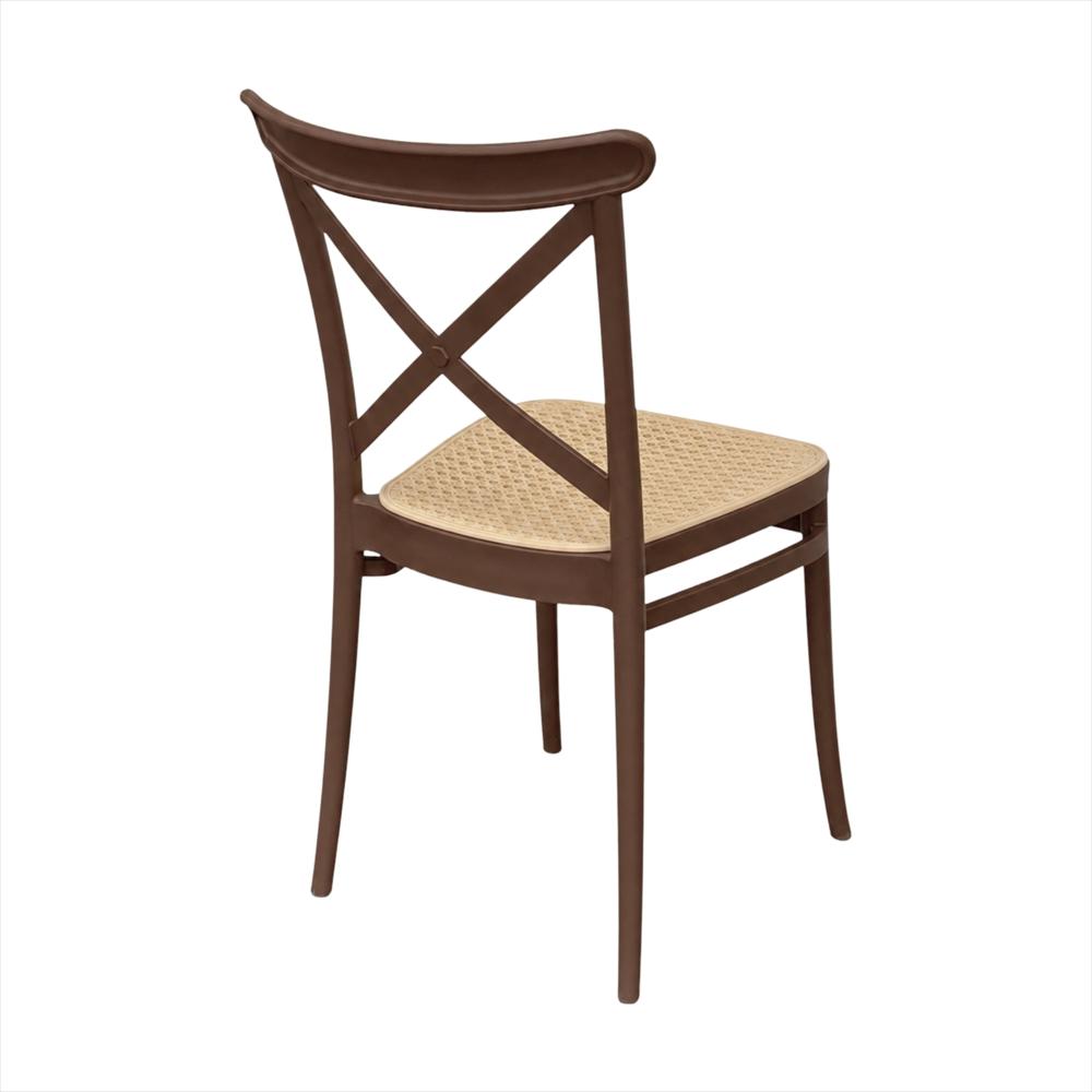 Set X2 Sillas Crossback Alis Color Marrón Tipo Mimbre img #5