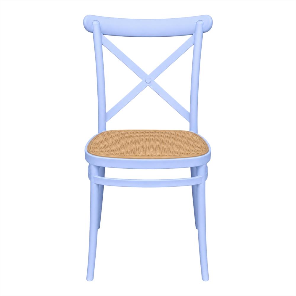 Silla Crossback Alis Color Blanco Tipo Mimbre img #1