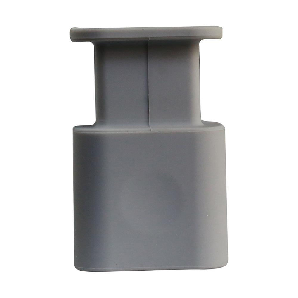 Funda Protector Cargador Iphone Silicona Anticaidas Flexible Resistente Gris img #5