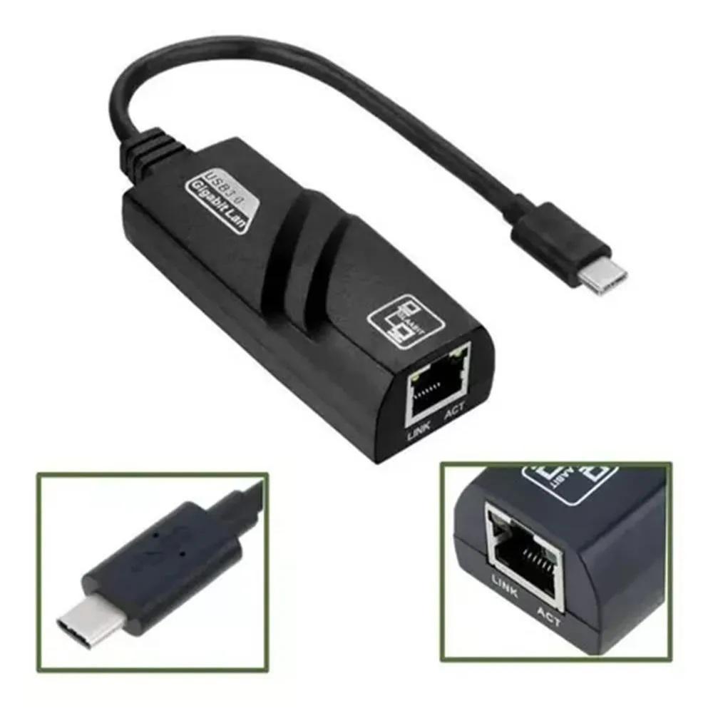 Adaptador De Red Usb Tipo C A Rj45 Ethernet Lan 1001000Mbps img #3